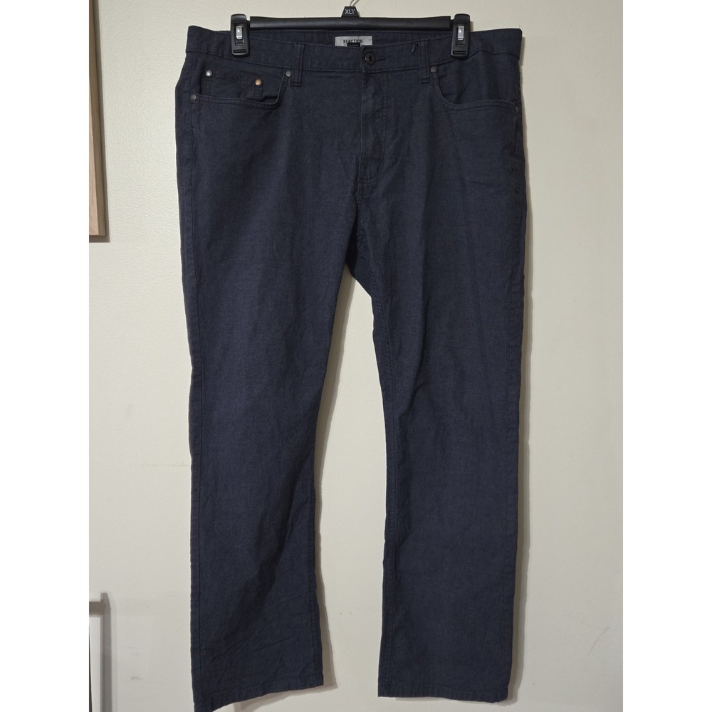 Kenneth Cole Reaction Mens Pants 36X30 Blue Work Casual